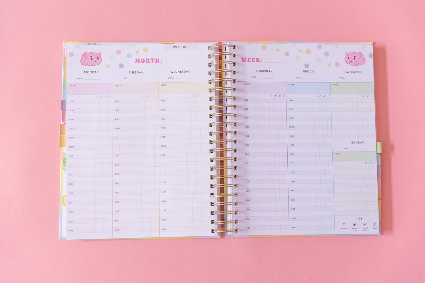 "My Therapy Planner" - Undated Hourly Planner for Mental Health Providers